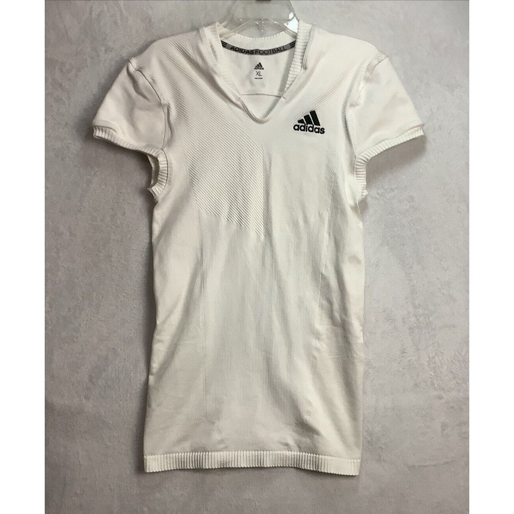 Adidas Primeknit A1 Jersey Football Size XL (actual 30 x30) Wht embrodiered Logo